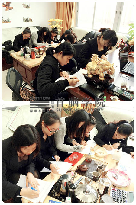 首脑学院宝安校区金领学员观摩导公司